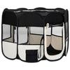 VidaXL Parc Pliable pour Chien avec Sac de Transport Noir 90x90x58 cm Enclos 171005