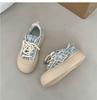 Thick-soled casual small fragrant style versatile thick-soled little white shoes women's 2025 new autumn and winter canvas shoes popular low-top board