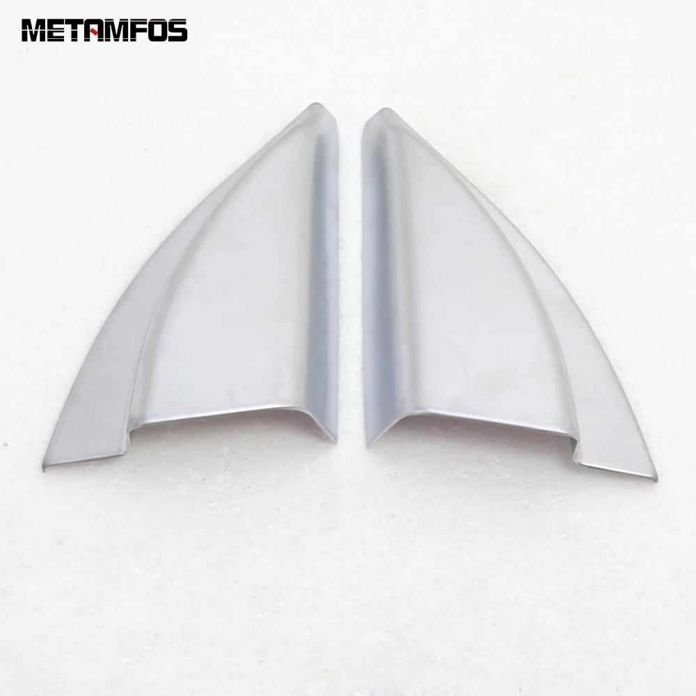 Front Window Interior A Pillar Triangle Cover Trim For Hyundai Tucson 2015-  Carbon Fiber Sound Speaker Trim Accessories