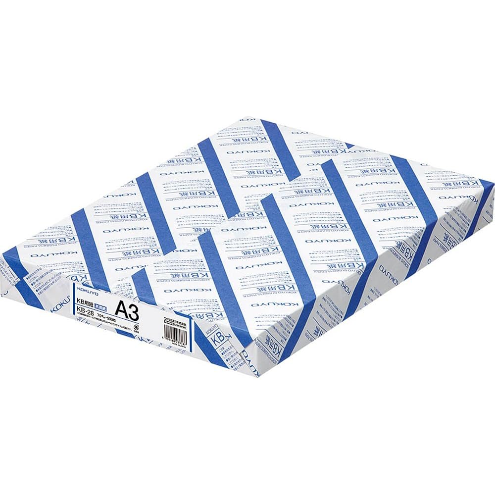 Kokuyo (KOKUYO) Papel PPC papel compartilhado 500 folhas A3 KB-28