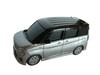 SUZUKI SOLIO Bandit 3rd Generation Miniature Car in Premium Silver Metallic with Black Roof (2020-present) Pull-Back Two-Tone