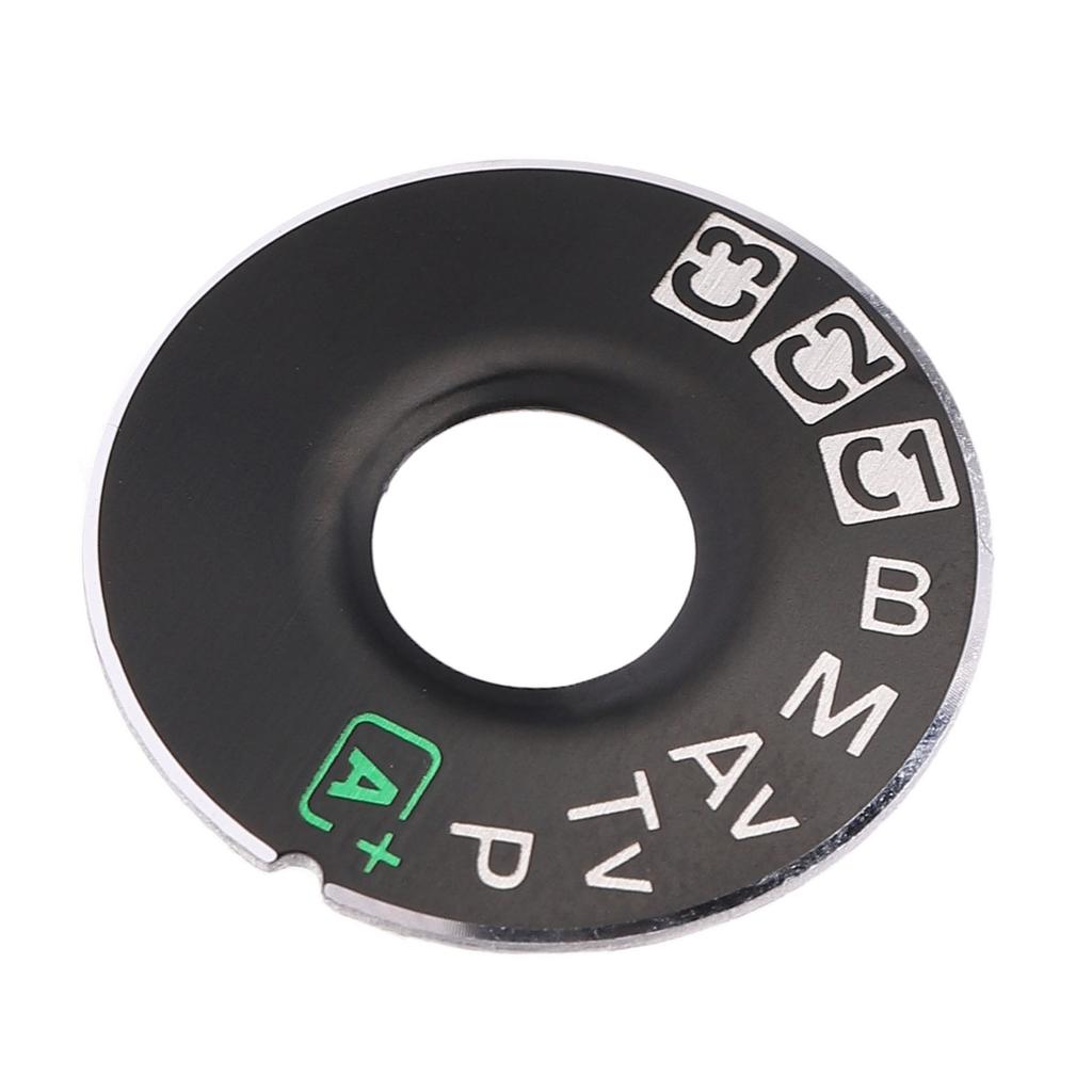 Camera Dial Replacement Metal Dial Plate Interface Cap with Adhesive Tape for 5D Mark III