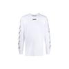Men's FW21 Rubber Strap Long Sleeves Slim Fit White T-Shirt OMAB001S201850030188