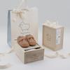 Agneau Baby Boy Flat Shoes Gift Wrap 1st Birthday Shoes First Step Shoes Photo Shoes Cracker Tan Color