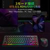 Redragon K519 Wireless Gaming English Quiet Membrane RGB Media Onboard Macro 50 Million Click Compatible with Keyboard, 60% Response, Bluetooth/2.4GHz