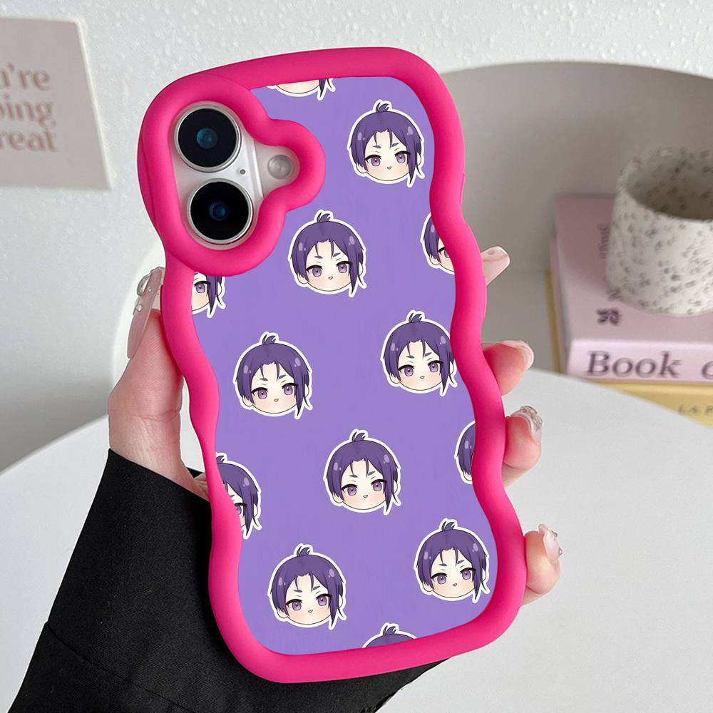 

Blue Lock Reo Mikage Wavy Edge TPU Mobile Phone Case for iPhone 17 16 15 14 13 12 11 Air Pro Max Plus Colorful Cover iPhone 15 Plus