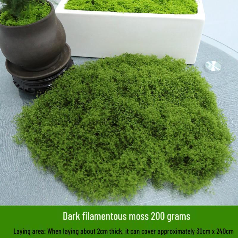 Artificial Moss Silk Grass Lawn for Landscaping and Decoration