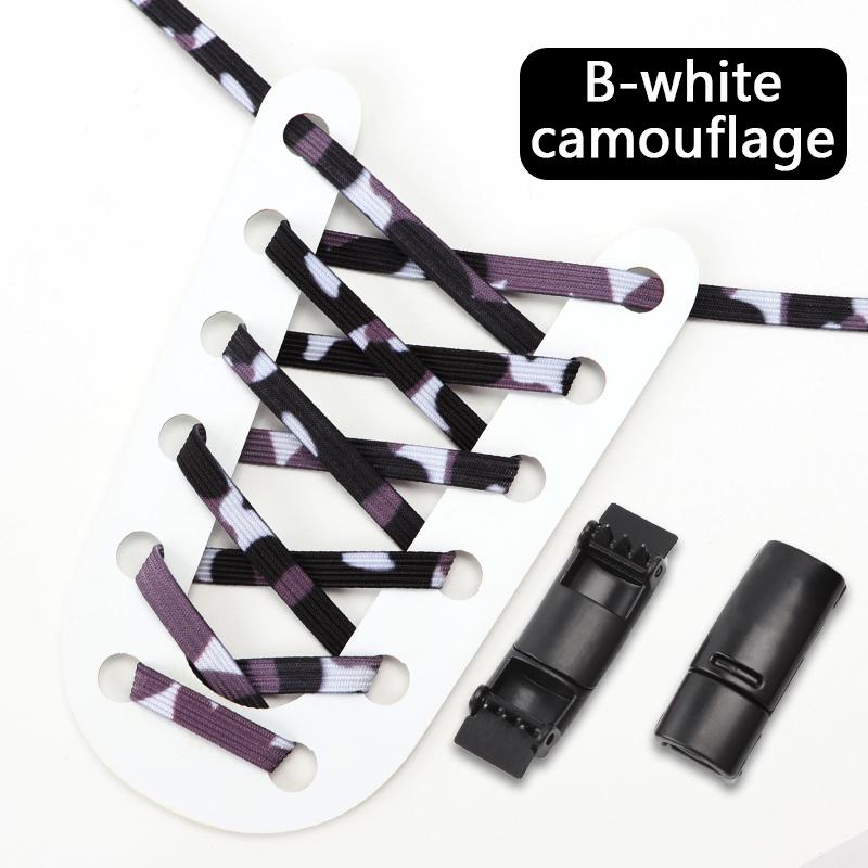 NR.8 1 Par Rainbow Skosnören Magnetisk metalllås Elastiskt skosnöre Inga knytsnören Skosnören Barn Vuxen Snabbspets gummiband Skosnören