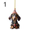 Christmas Ornaments Hanging Decoration Gift Cartoon Cute Dog Christmas Hanging Tree Personalized Pendant Home Party Supplies
