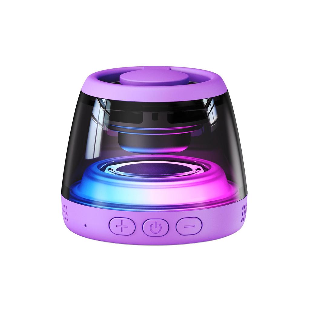 Magnetic Bluetooth Speaker Phone Stand with RGB Light and TWS Subwoofer for Outdoor Use