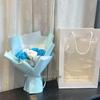 Valentine's Day Handheld Gift Box: Baby's Breath, Dried Flowers & Rose Soap for Girlfriend or Bestie