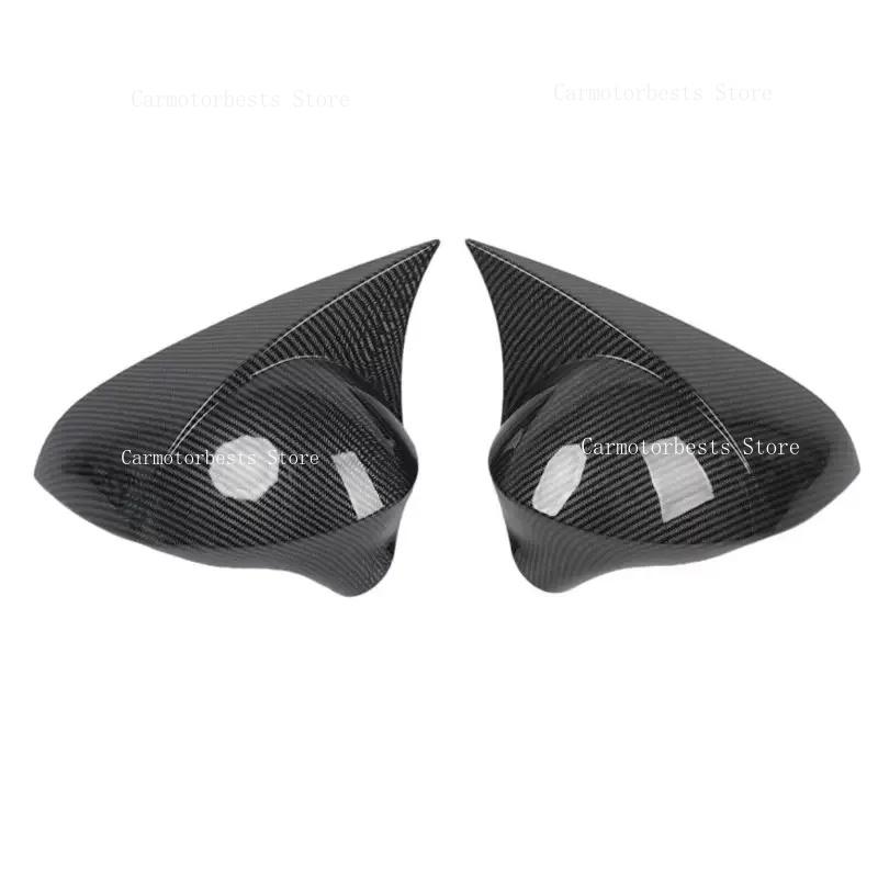 Car  Rearview Side Mirror Cover Fit For  Seat Leon MK2 1P Ibiza MK4 6J 2008-2017  Wing Cap Rear View Case Trim Carbon Fiber