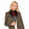 Women Fashion Long Soft Wrap Shawl Rose Flower Printed Sheer Chiffon Scarf