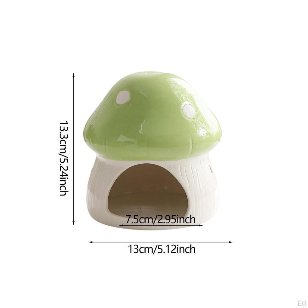 Keramik Hamsterhaus Höhle Cartoon Indoor Meerschweinchen Versteck Versteck Bett für Frettchen Zwerg
