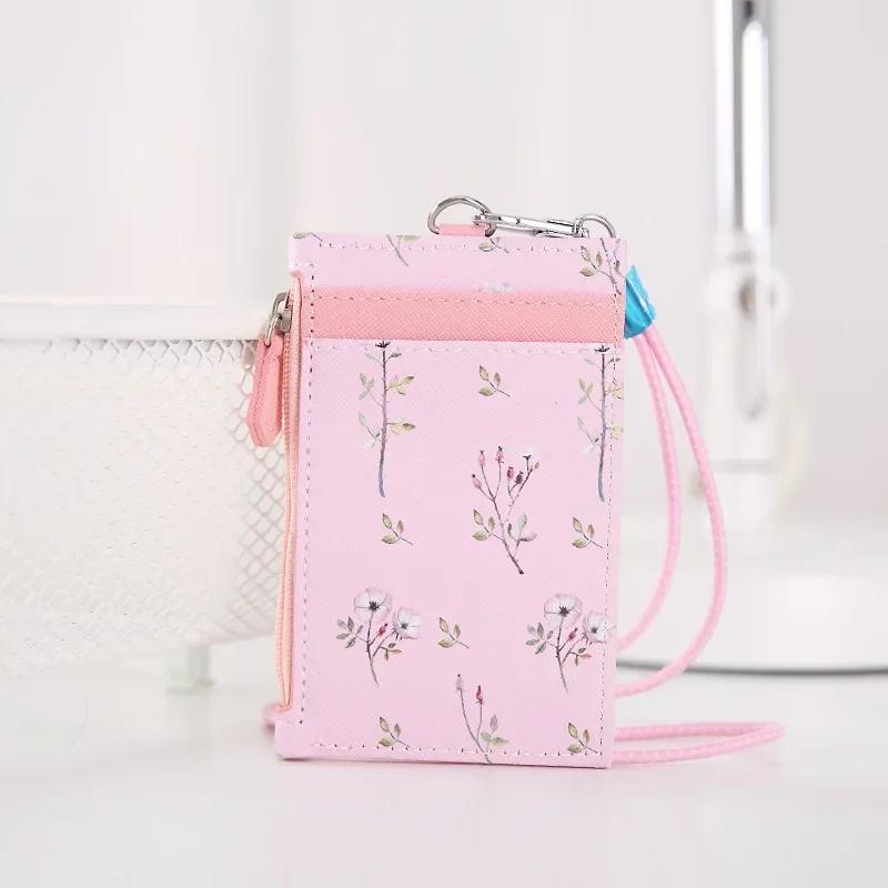 Card Holder Neck Strap with Lanyard Badge Holder Work ID Card Bus ID Holders Office Card Holder Women Wallet Bag Case