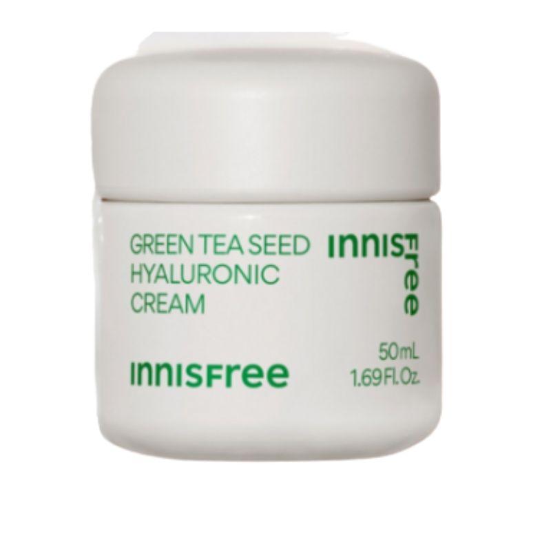 Innisfree Green Tea Seed Hyaluronic Cream Deep Hydration Vegan Moisturizer 50ml