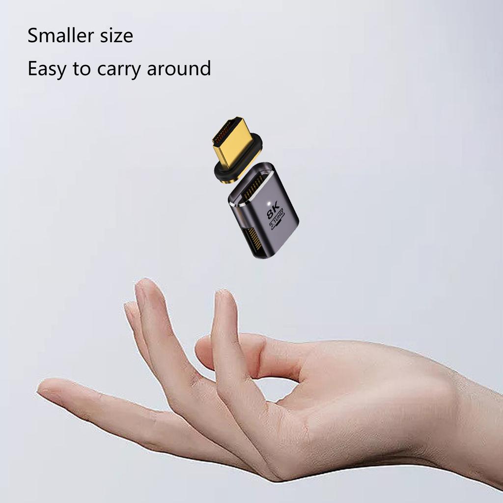 8K-Magnetadapter, Hochgeschwindigkeitsadapter, Adapter in mehreren Größen, unterstützt UHD2.1 8K60Hz 4K120Hz, verbessertes visuelles Erlebnis