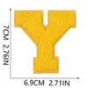 Xiao Tian Colorful 7cm Chenille A-Z Alphabet Embroidered Cloth Patch for Bags