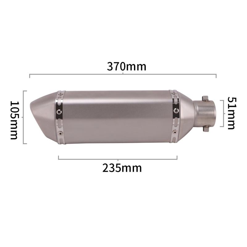 Tłumik końcowy Slip-On do Kawasaki Ninja125 Z125 NINJA 125 2018 - 2022 Motocykl Wydech Escape Moto Modyfikowany Tłumik Wyjmowany DB Killer