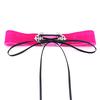 Wide Velvet Choker, Hollow Alloy Pendant Soft Velvet Streetwear Neck Collar