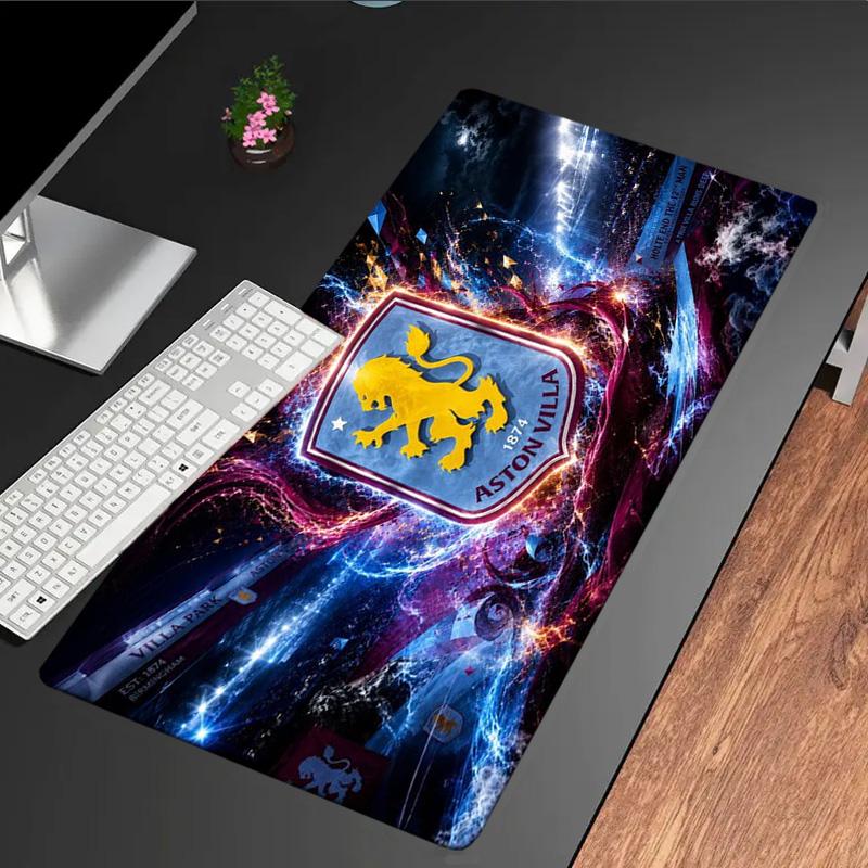 Tappetino per mouse del Football Club Aston Villa Tappetino per mouse, Tappetino per mouse da gioco, Tappetino per tastiera, Decorazione per scrivania per computer portatile Regalo per tifoso Regalo di compleanno