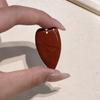 1Pc Natural Stone Elongated Heart Pendant 24×40mm Single Hole Gemstone Charm For DIY Necklace Jewelry Making