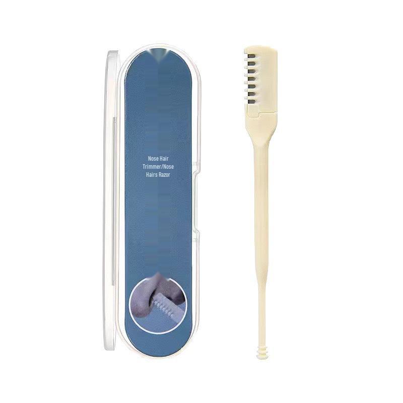 Men's Double-Sided Manual Nose Hair Trimmer - Safe, Easy-to-Clean Nose Hair Razor