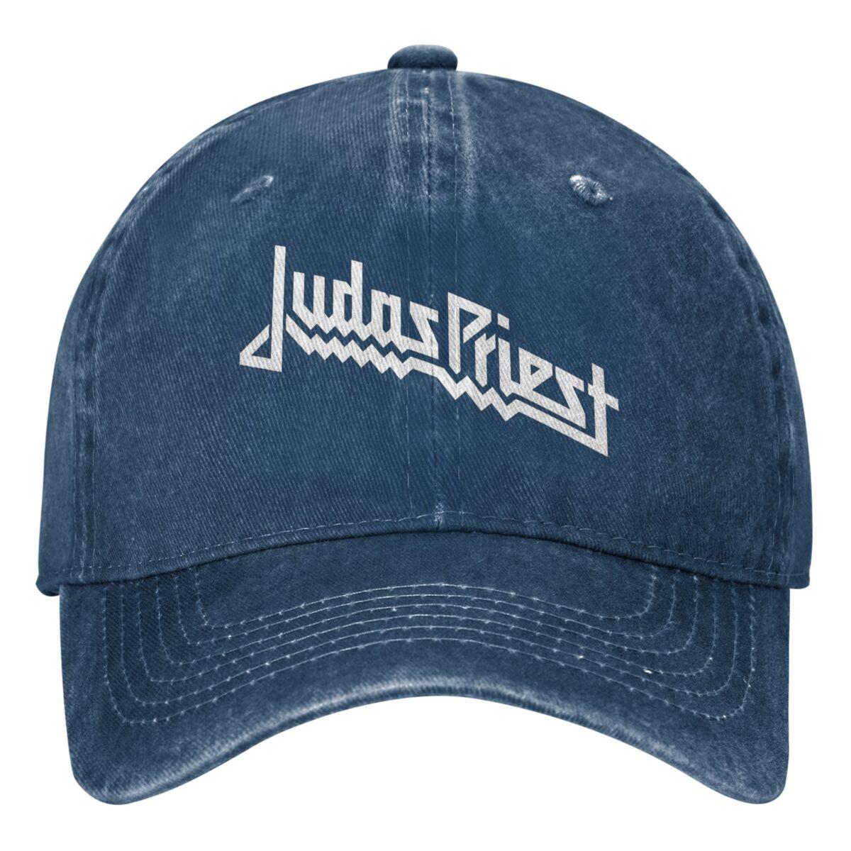 

Judas Metal Band Priest Denim Baseball Cap English Heavy Metal Music Outdoor Trucker Hat Men Casual Sun Visors Snapback Cap One Size
