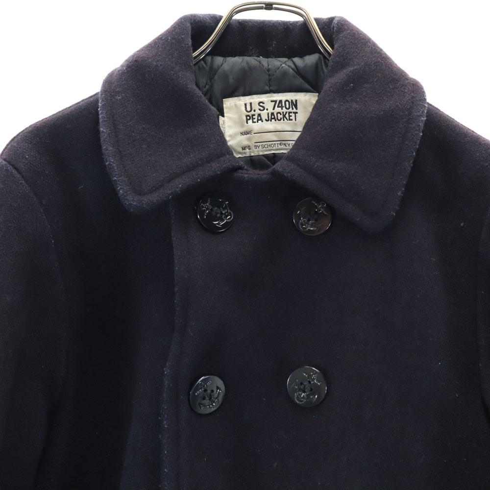 schott 70s Made in USA Vintage pea coat 36 Navy Men's Used