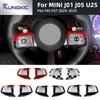 Car Steering Wheel Button Panel Cover Car Sticker For Mini Countryman U25 F65 F66 F67 Cooper E SE J01 J05 2024 2025 Accessories