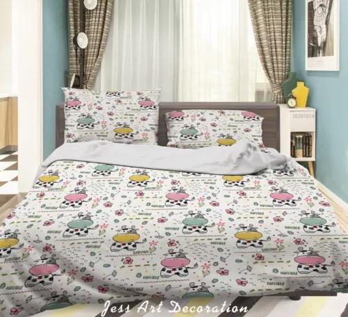 Dairy Cow Soft Duvet Cover Set Bed Decoration First Choice Gift Suitable for Children Young Boys Young Girls Plus Adult Peoples Soft Warm Soft