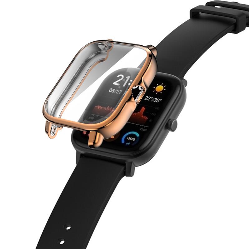 Amazfit GTS3 Electroplated Full Coverage TPU Protective Watch Case - Anti-Drop Cover