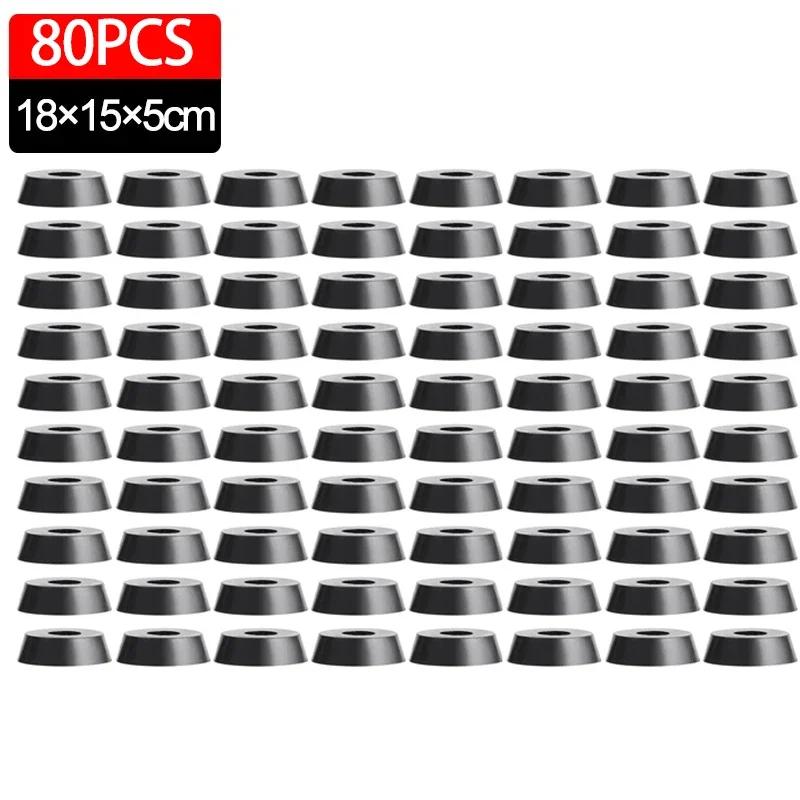 80/8Pcs Rubber Pads Floor Protectors Table Chair Furniture Leg Cover Speaker Cabinet Bottom Bumper Cutting Board Foot Cushion