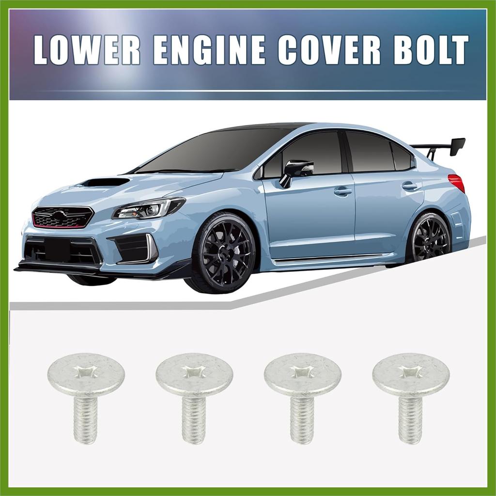 Car Engine Shield Cover Bolt 90105-TBA-A00 Cover Bolt Pin Screws for Honda Accord CRV Civic (Pack of 4) Vehicle Components