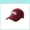 Casquette de baseball unisexe polyvalente en coton à large bord pour toutes les saisons avec design brodé