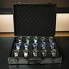 AUKURA Watch Organizer Aluminum Watch Storage Hard Watch Travel Padded Case for Watch Display and Organization 15-Slot Case, Box, Box,