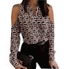 JPNTKY Women's Fashion Casual Autumn Winter Long Sleeve V-Neck Blouses & Shirts