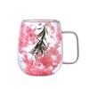 High-Value Double-Walled Glass Cup with Real Dried Flowers