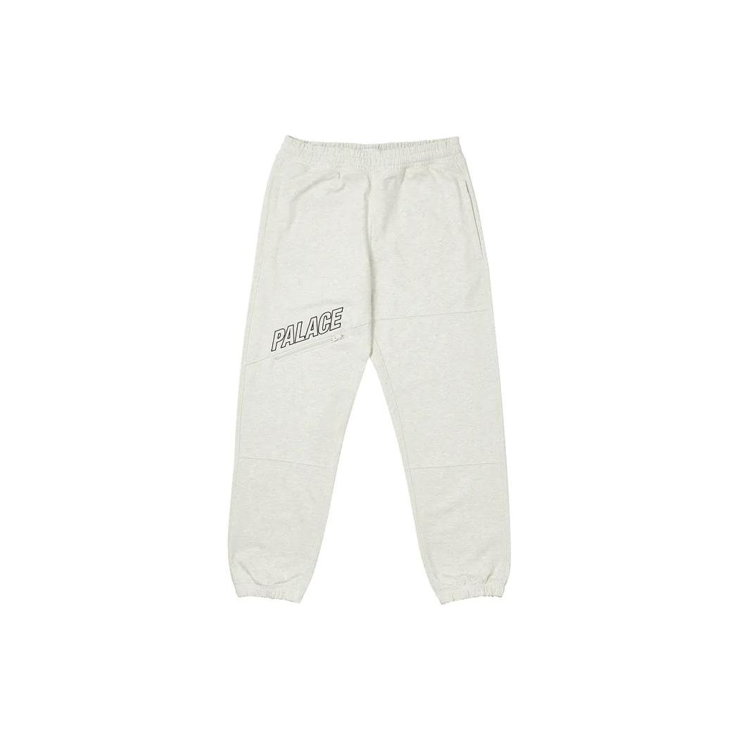 

Palace Slant Zip Joggers Grey Marl Unisex Bottoms P22JG057 M