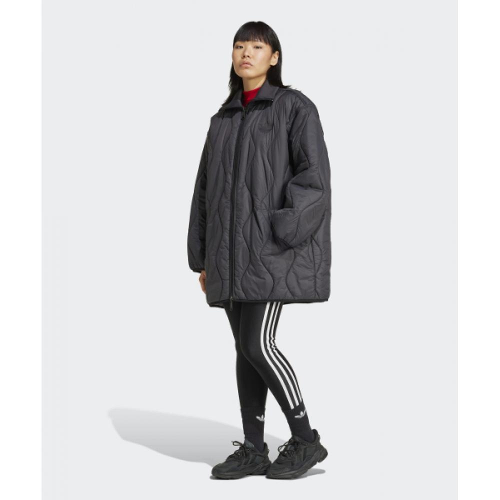 Adidas Quilted Mid Jacket   Black Iw5862