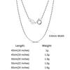 Rinntin 925 Silver Italian Handmade 1.2mm Chopin Chain Necklace for Women Fashion Simple Basic Neck Chain Jewelry SC53