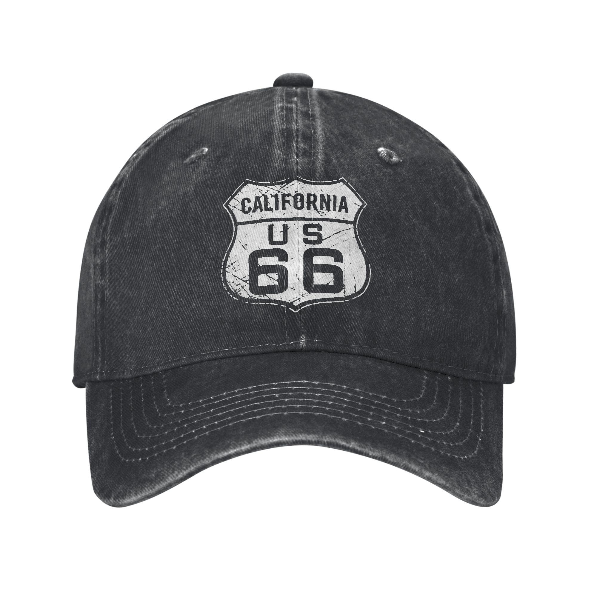 YIRAN Dayang hat Routes 66 100ste Verjaardag The Mother Road Bedrukte Petten Voor Unisex Katoen Trucker Pet Casual Hoofddeksel Pet Verstelbaar Adjustable