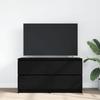 VidaXL Meuble TV noir 100x35x54 cm bois d'ingénierie, banc tv, meuble hifi, centre de divertissement, buffet tv, meuble 861797