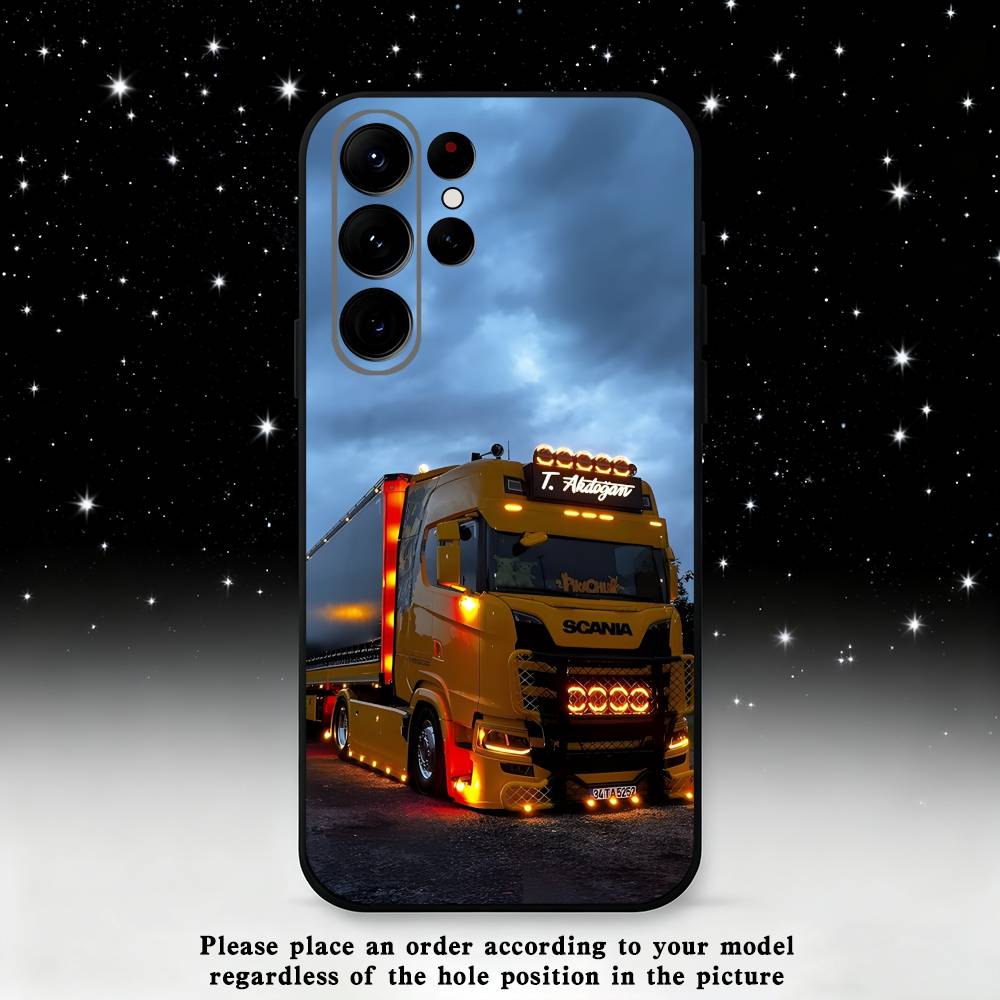 S-SCANIA Trucks SA-AB Phone Case For Samsung S25,S24,S21,S22,S23,S30,Ultra,S20,Plus,Fe,Lite,Note,10 Black Soft Shell