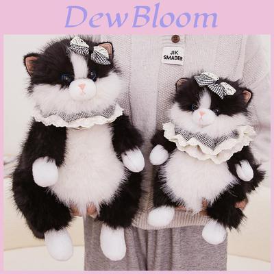 Lifelike Plush Cat Toy With Soft Polyester Fiber Filling For Kids And Collectors