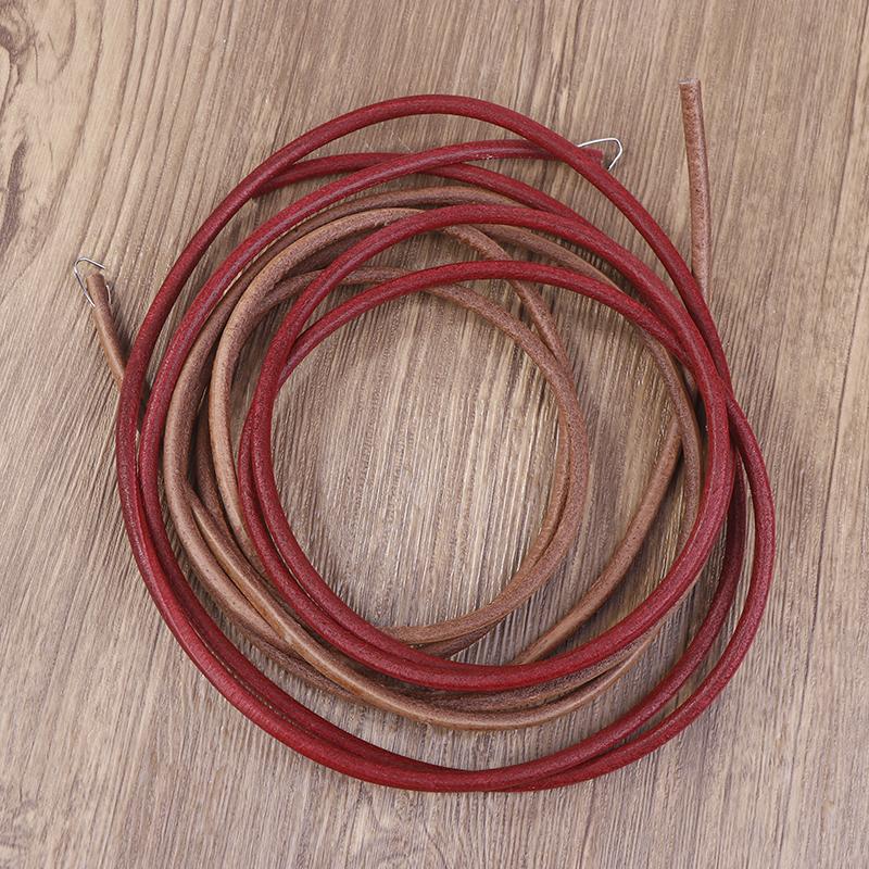 1Pc 183Cm Leather Belt Treadle Parts With Hook 3/16" 5Mm Easy Installment For Household Old Sewing Machines Accessory