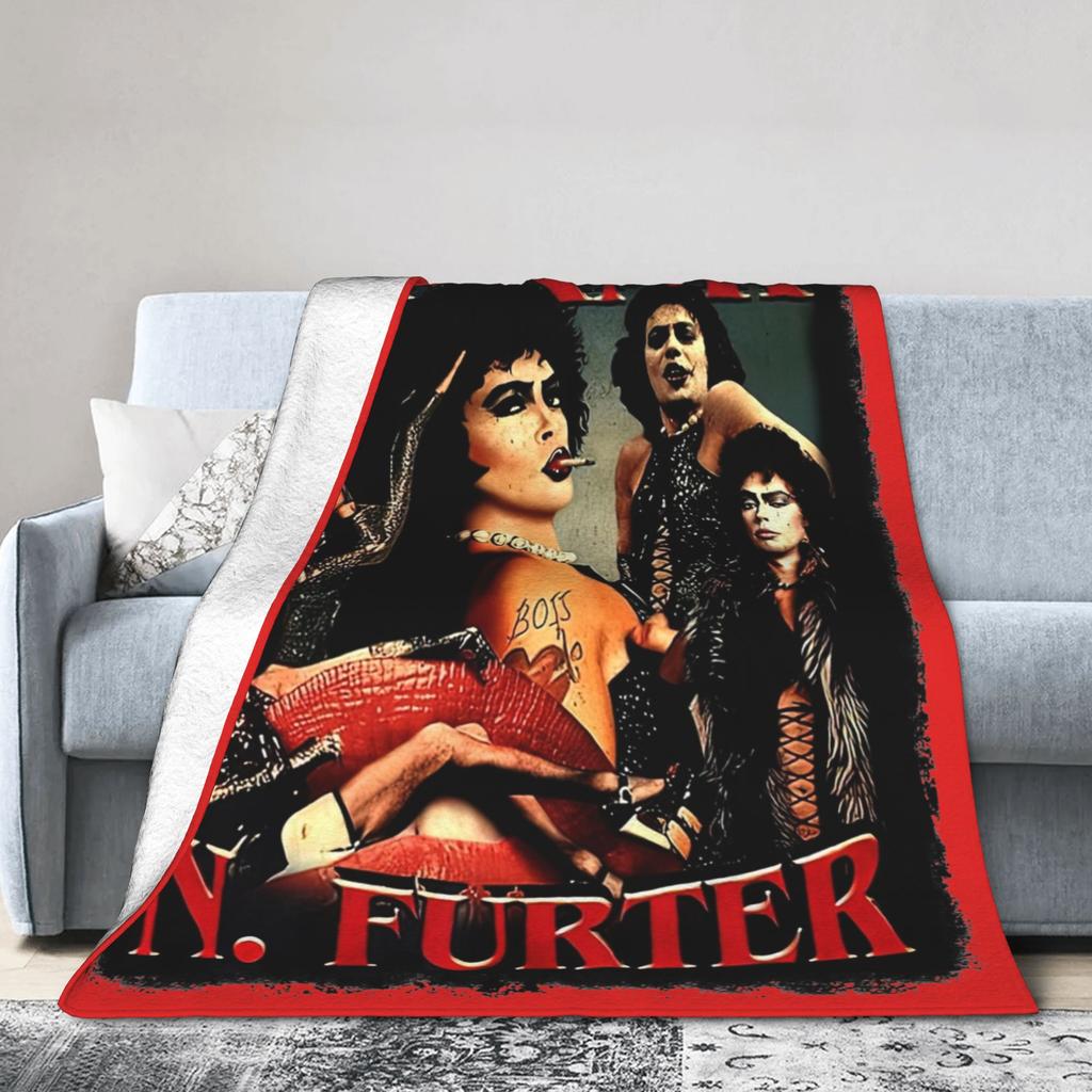 Frank N Furter Blanket Fleece Decoration The Rockys Horror Picture Show Super Warm Throw Blankets for Home Travel Bedding Throws