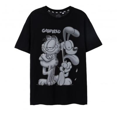 Garfield Mens Greyscale Short-Sleeved T-Shirt