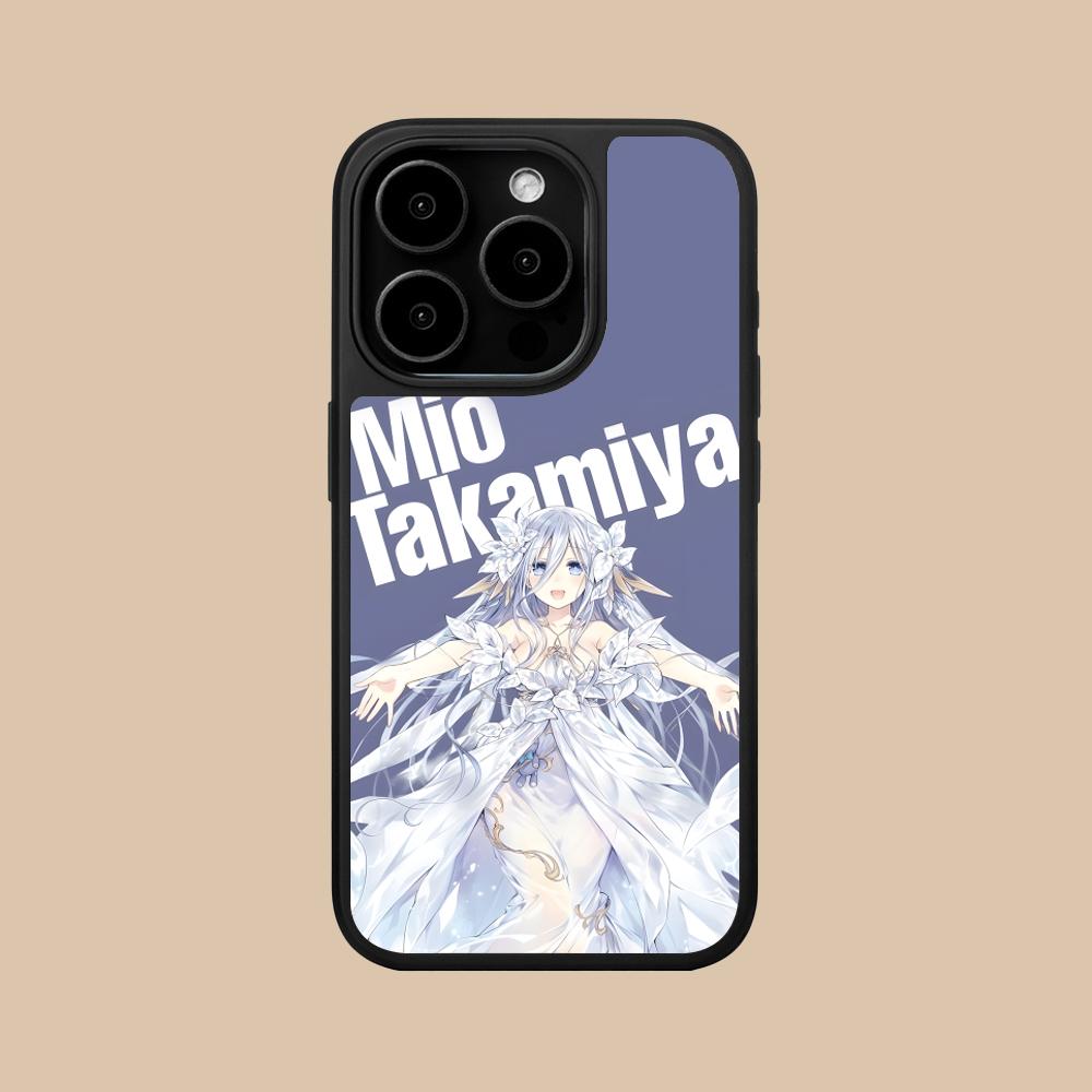 Date a Live Mio Takamiya Matte Surface Mobile Phone Case for iPhone 17 16 15 14 13 12 11 Air Pro Max Plus Colorful Cover