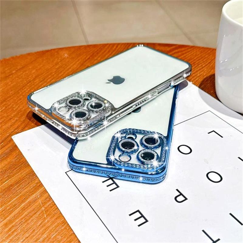 Glitzer Diamant Hülle für iPhone 16 15 Pro Max 14 Plus 13 12 Hülle Samsung Galaxy S25 Edge S23 Ultra S24 FE A56 A36 A26 A16 A55 A35 A25 A15 A54 A34 A14